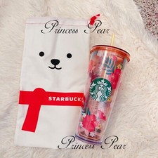Starbucks Thailand Holiday Christmas Bear Pouch Bag 2021 US Seller