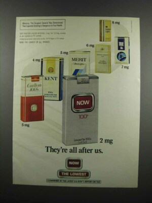 1983 Now Cigarettes Ad - They're all After Us
