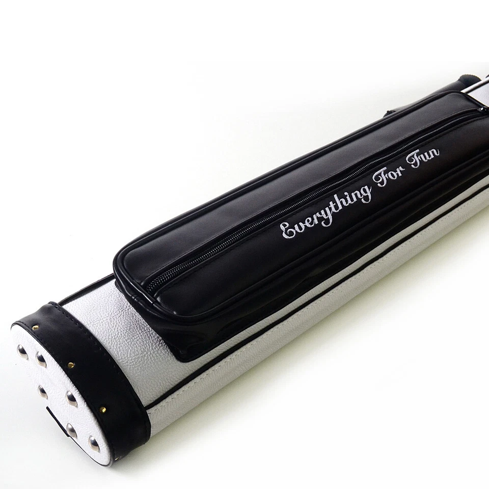 Estuche rígido para tacos de billar CUESOUL 2x2 blanco - sostiene 2 culatas y 2 ejes para tacos Foto 4 de 4