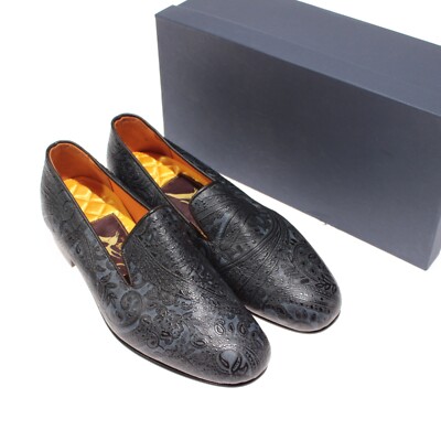 Preppies On Acid NWB Dress Loafers Size 8.5 UK 9.5 US In Denim Blue Paisley Preppies On Acid NWB Dress Loafers Size 8.5 UK 9.5 US In  main image 2
