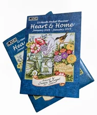 Lang Heart & Home Small Pocket Planner 13 Month 2024 New Susan Winget Artwork