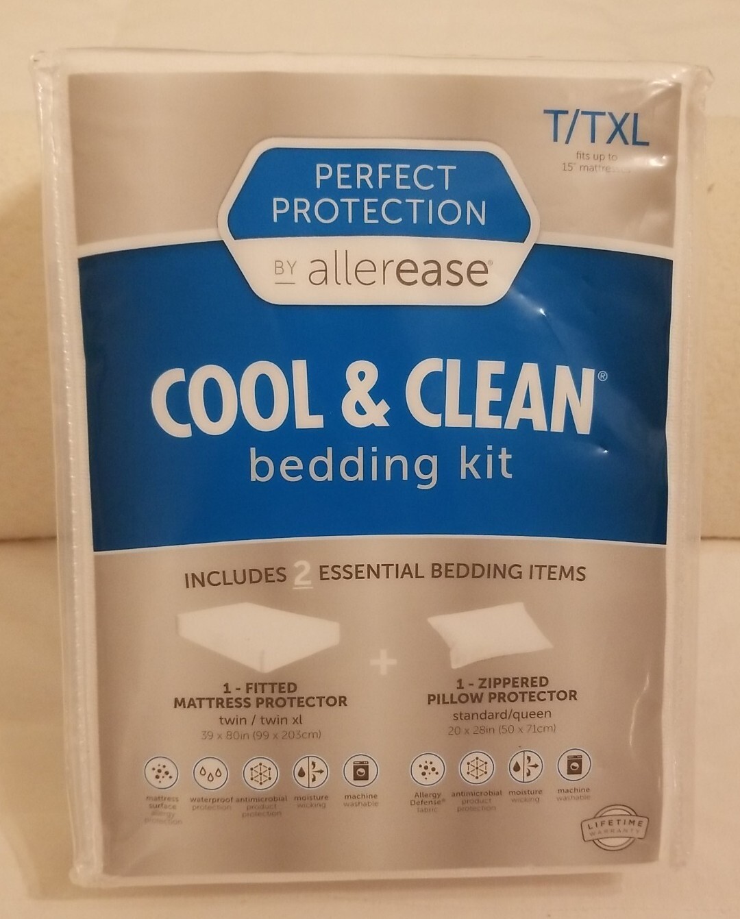 Pillowfort Cotton Comforter Set Jersey Wave White Twin Size