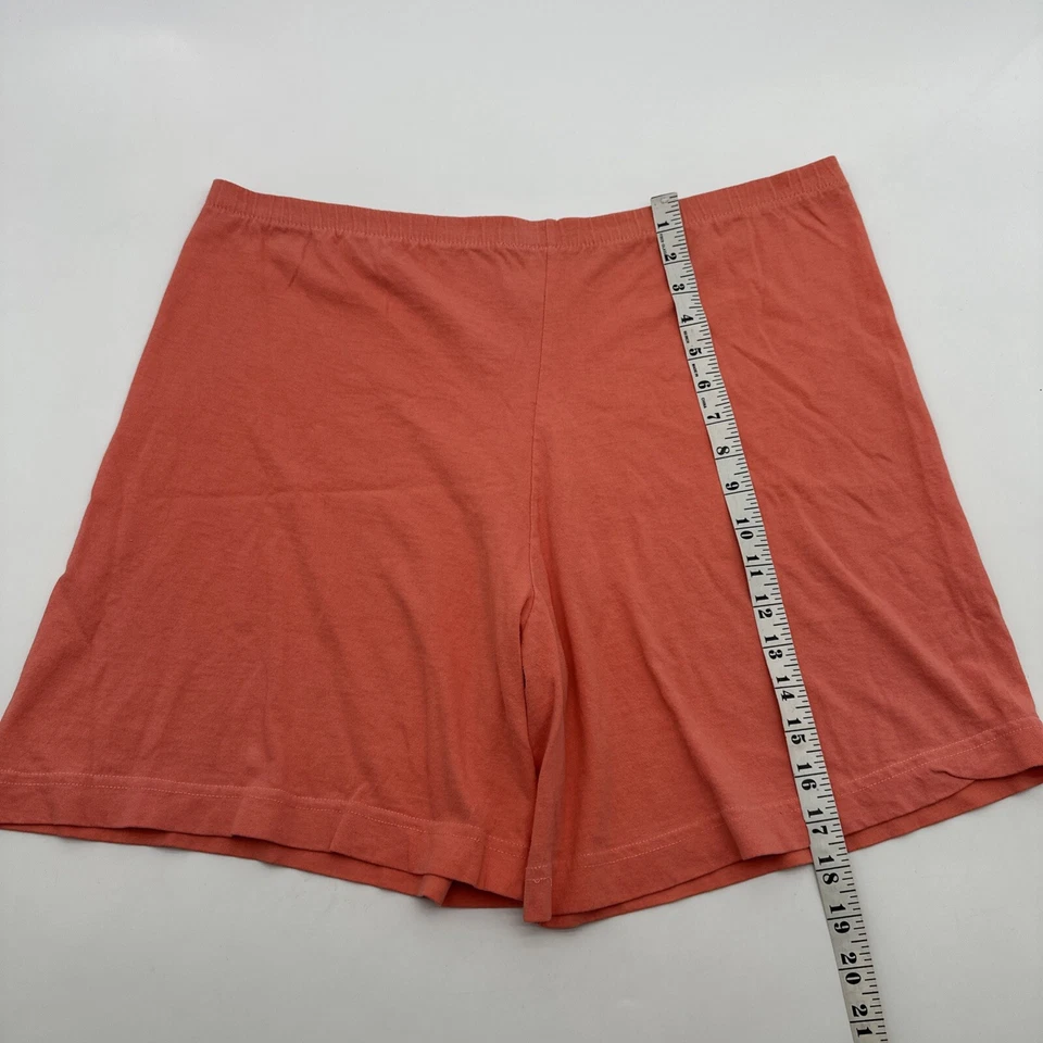 Ropa de dormir pantalones cortos para mujer talla única rosa coral liso hecho en EE. UU.... #20056 Foto 3 de 4