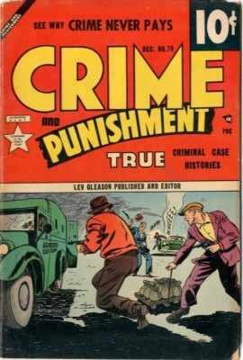 Crime & Punishment  # 70   VERY GOOD   1954   Mort Leav cover   Woolfolk, Walton