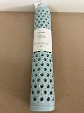 New Made by Design Rubber Slip Resistant Rectangle Bath Mat - Aqua