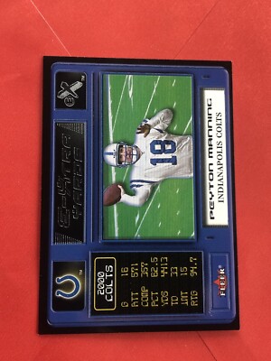 2001 Fleer E-X E-Xtra Yards Peyton Manning #6EY HOF