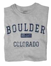 Boulder Colorado CO T-Shirt EST
