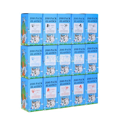 50 Bags ETERFANT Dental Ortho Elastics Rubber Bands Latex Braces 3.5/5.0/6.5oz