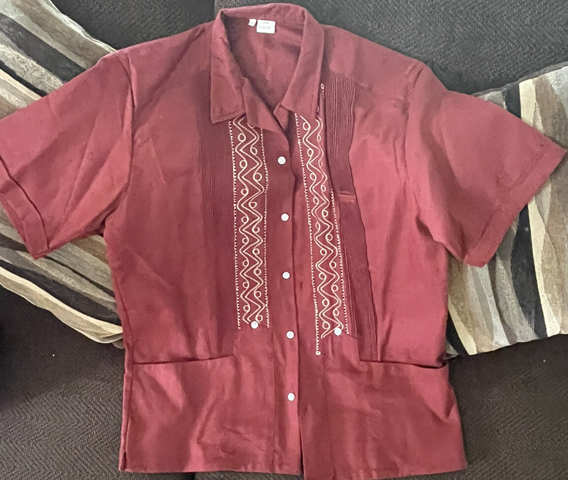 ALTRA The Havanera Co Shirt Piccola Rossa Abbottonata Hawaiana Casual Uomo 38