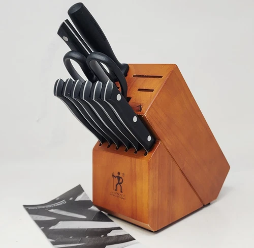 J.A. Henckels Dynamic Cutlery & Cherry Wood Block 10-Pc. Kitchen Knives Set