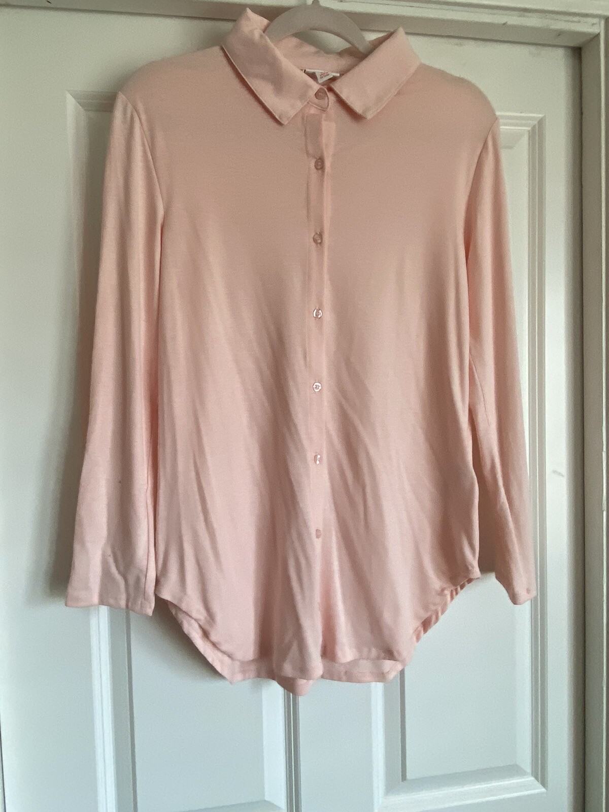 Lularoe Extra Small XS Solid Peach Pink Valentina… - image 1