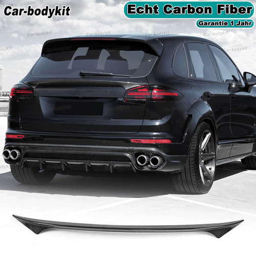 Carbon Spoiler Mitte Heckspoiler Kofferraum Lippe für Porsche Cayenne 958 15-17 - Bild 1 von 12