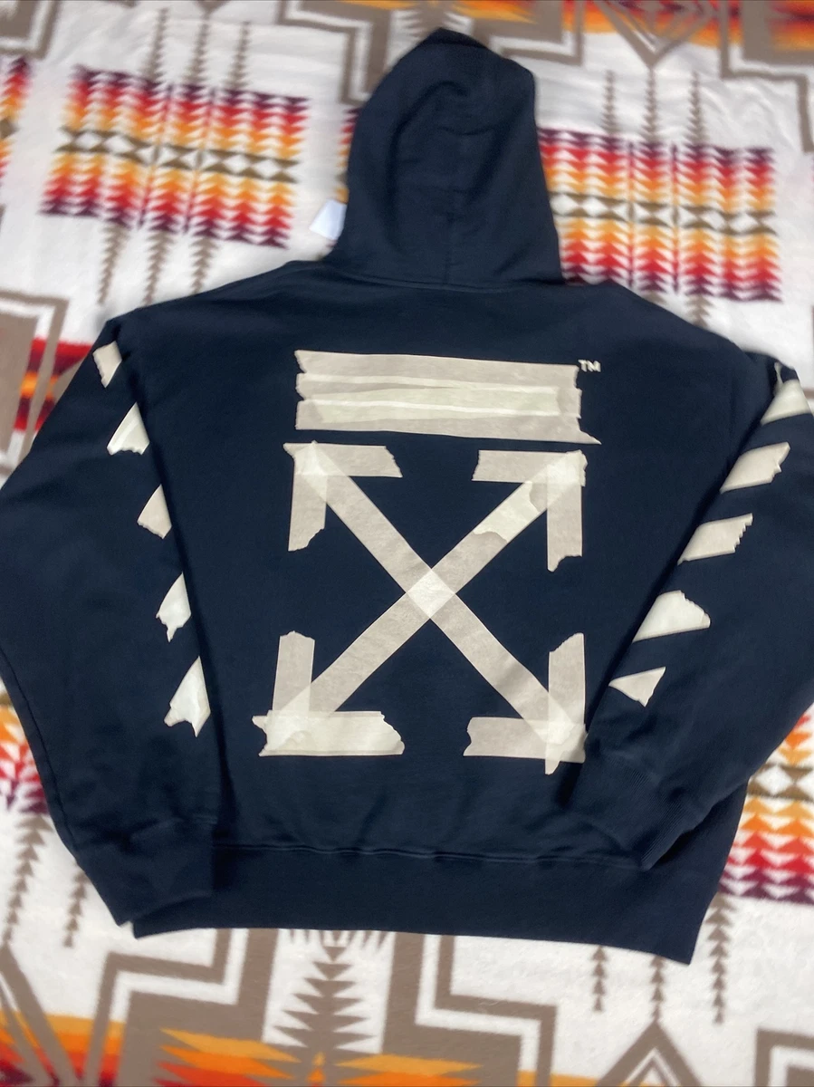 Black diagonal clearance arrows logo hoodie