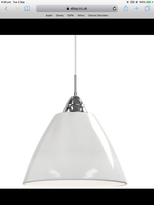 Nordlux Weißmetall Pendelleuchte entworfen von Kaare Baekgaard ** UVP 40£ Neu in OVP