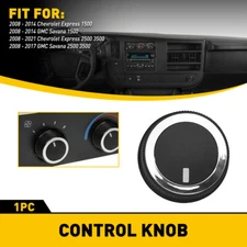 AC Control Climate Knob Button Cover For 08-21 Express Chevrolet 1500 2500 3500