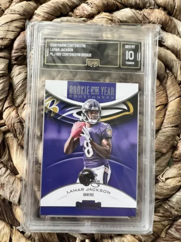 2018 Panini Contenders Lamar Jackson  Rookie of the Year Gem Mint 10