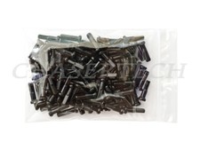 Bicycle Bike 7075 Alloy Spoke Nipples 1.8mm 15G 5/8" 100 Pcs Black