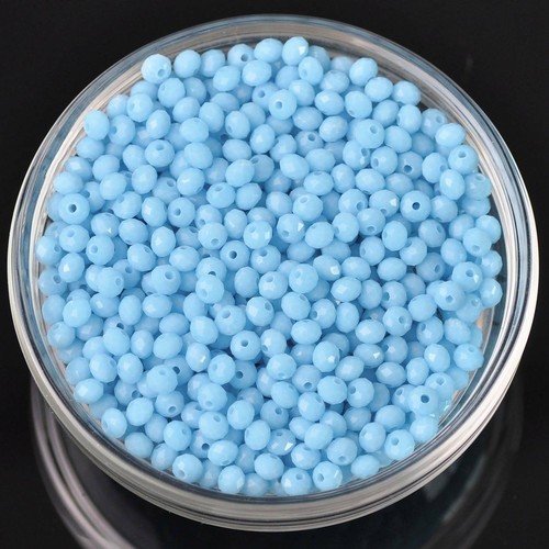Wholesale 500pcs 4x3mm Rondelle Faceted Crystal Glass Loose Spacer Beads lot - Picture 98 of 120