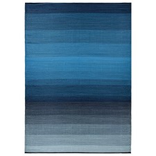 Rugshop Outdoor Rug Modern Stripe Shade Reversible Recycled Plastic Outdoor Rugs
