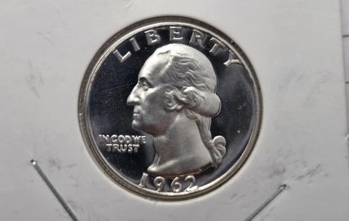 1962   Proof  Cameo Washington Quarter (B27)