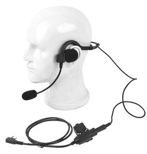 Walkie Talkie Earpiece Behind The Head Over Ear Radio Headset Headphone with ...