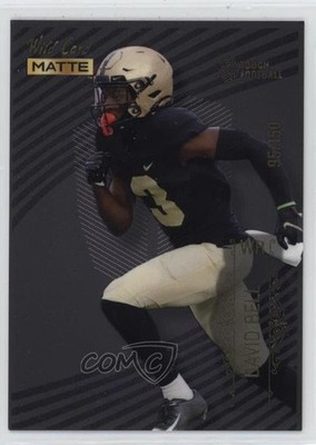 2022 MATTE Touch Football Black Horizontal Stripes /150 David Bell Rookie RC 0q3