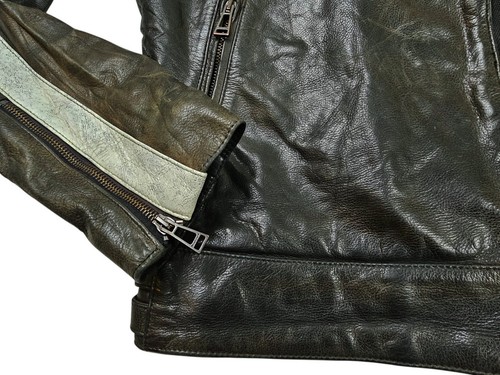 HOT ITALY Men's BELSTAFF MOTOCYCLE BIKER Slim 4 Pck BROWN LEATHER Jacket 50 or M - Picture 10 of 20