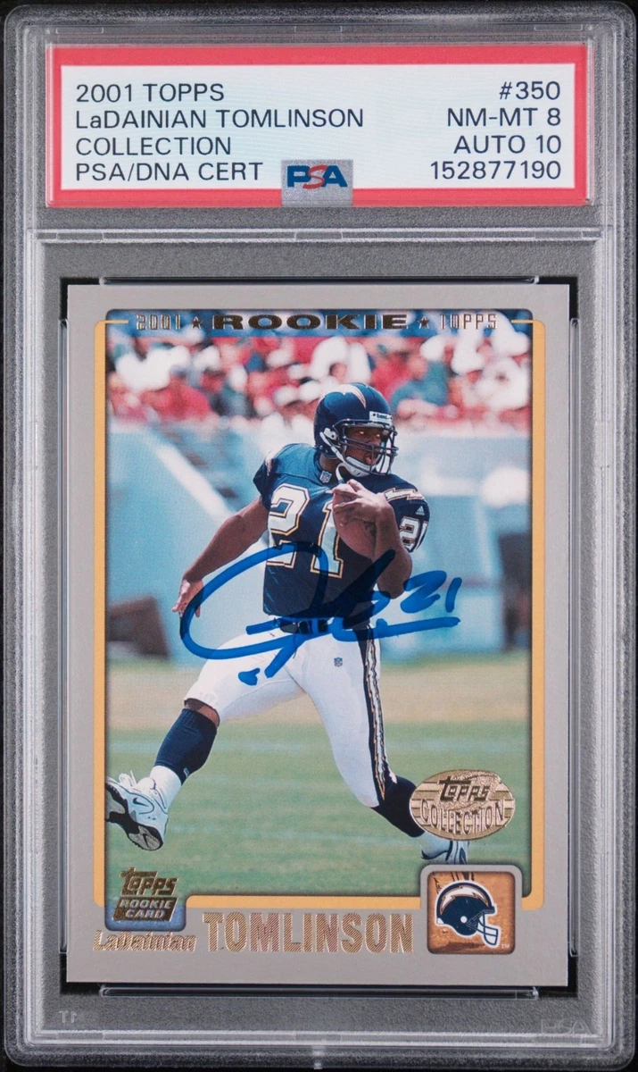 25+ LaDainian Tomlinson Football Autographed Sports Trading Cards
