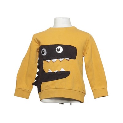 Bogi, Sweatshirt, Größe: 128/134, Gelb/Schwarz, Baumwolle, Print, Sweat #JHk