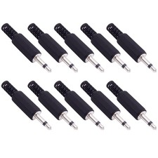 Replacement 3.5mm 1/8" Mono Male Audio Jack Adapter Plug 5mm Mono Jack Adapter