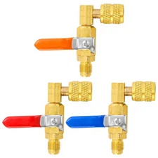 R410A Shut-Off Ball Valve, 90 Brass Air Conditioning Refrigerant Ball Valve, ...