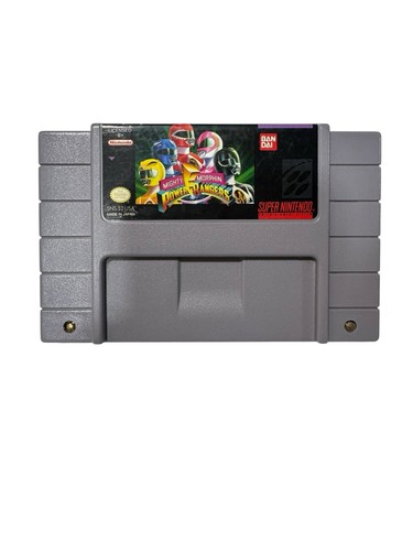 Mighty Morphin Power Rangers (Nintendo SNES, 1994) Authentic Tested