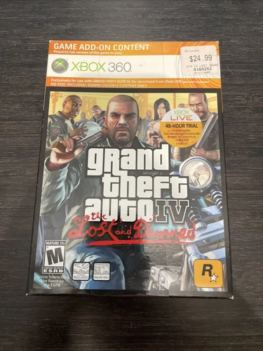 Grand Theft Auto IV - The Lost & Damned DLC Add-On Content Xbox 360 - BOX ONLY -