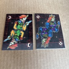 2015 Goodwin Champions Game Chance 3D Jack & Queen Clubs Trading Cards (f3)