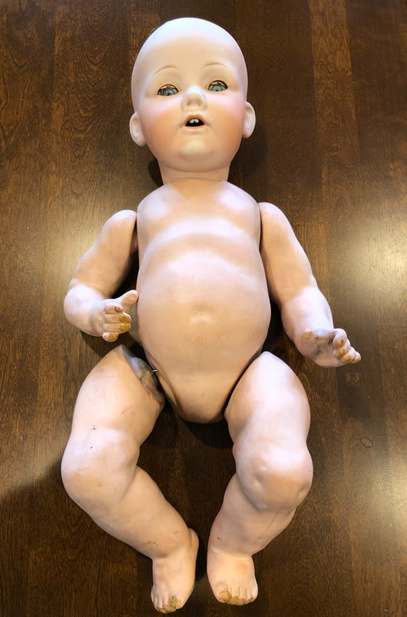 Rare antique bisque, life size 19