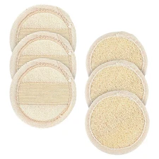 Amabro Loofah Sponge Face Pads Scrubber 6 PCS Exfoliating Facial Loofah Luffa...