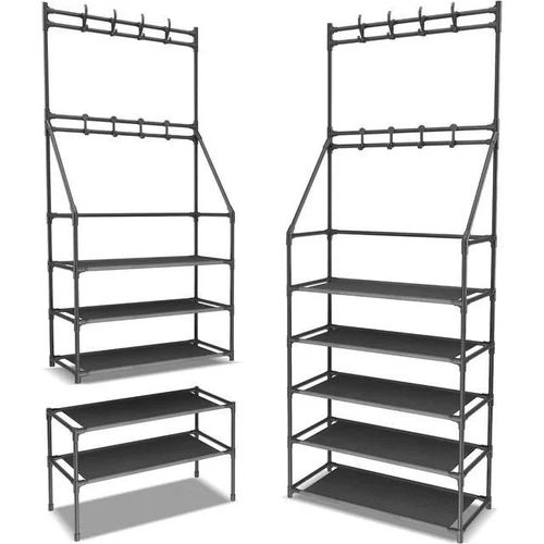 5-Tier Shoe Rack Shoe Storage for Entryway Narrow Shoe Rack,Coat and Shoe Rack - Picture 3 of 8