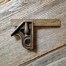 Vintage Starrett No. 4 Junior Combination Square c. 1905-1930 | Machinist Square