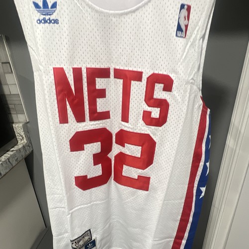adidas Hardwood Classics NBA New Jersey Nets Julius Erving #32 Jersey White L