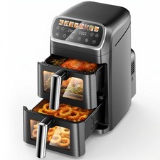 10L Air Fryer 8 Modes Digital Oven Oil Free Low Fat Large Double Baskets SALE