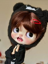 Custom Blythe Doll with Clothes Wig 1/6 BJD Doll Handpainted face Christmas Gift