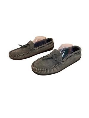 Minnetonka Shoe Men\'s 8 M Plaid Lined Hardsole Grey Moccasins Slip On Minnetonka - Brandclub - Minnetonka Men main image 3
