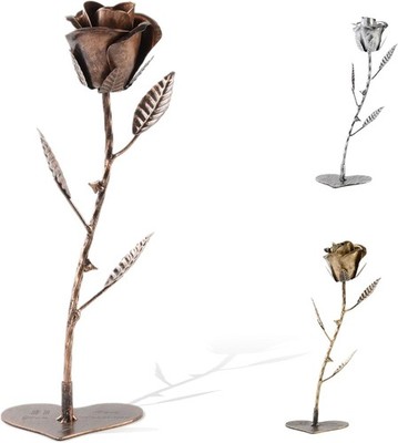 Copper 7 Year for Her, Metal Rose Copper Gift for Wife 7th Anniversary,