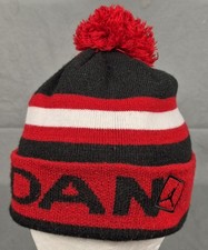 Nike Air Jordan Boys Pom Knit Beanie Hat One Size Black Red White