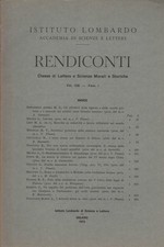 Rendiconti Volume 108 - AA.VV. (Istituto Lombardo di Scienze e Lettere) [1974]