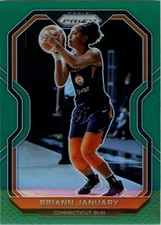 2021 Panini Prizm WNBA Prizms Green #18 Briann January - BSK