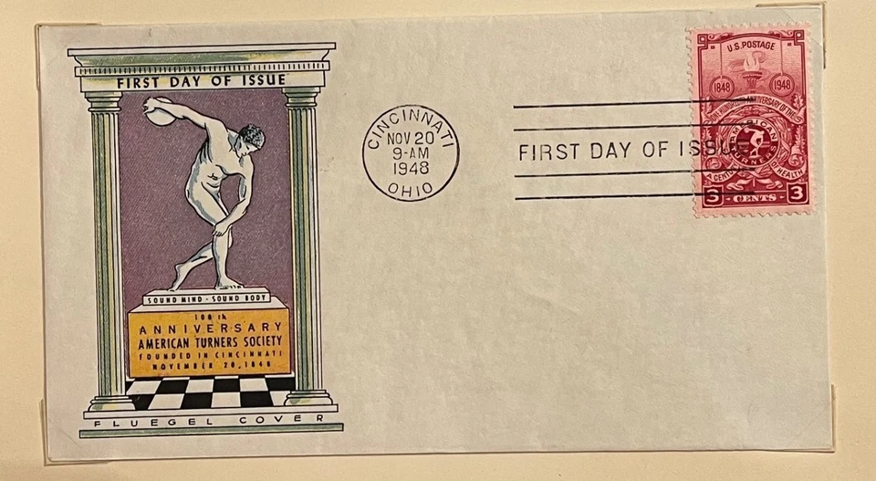 1948 3c American Turners 100th Ann. Stamp #979 First Day Covers (2), inc Fluegel - Image 3 of 3