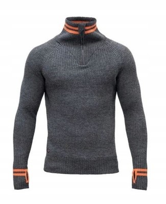DEVOLD Varde Zip Neck Subsea Pullover 100% Wolle  Gr. XL