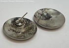 925 Sterling Disc Earrings & Bypass Ring 6.3g — photo 5