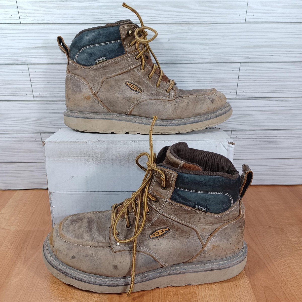 KEEN 1007036 Work Boots Wedge Sole Leather Size 11 EUC Amazon.com: KEEN Utility San Jose 6 main image 2
